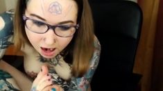 Weird Russian Tattooed Pierced Cam-bitch