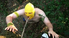 Slave Outdoor Piss And Fuck
