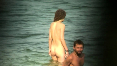 Voyeur Cam Catches Small tit Hairy Teen Nude At The Beach