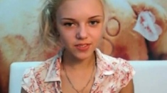 Stunning Blonde Webcam Tease