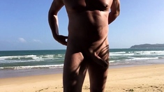 Relax And Jerk Off On The Beach